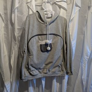 B7 Kitty Hoodie With Pet Pouch Sz 1X